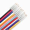 12PCS Colorful Wood Handle Detail Liner Painting Nail Art Brush Set