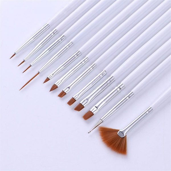 12PCS Different Functions Nail Art Design Brush Kit-2