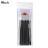 15PCS Different Functions Nail Art Design Brush Kit-Black