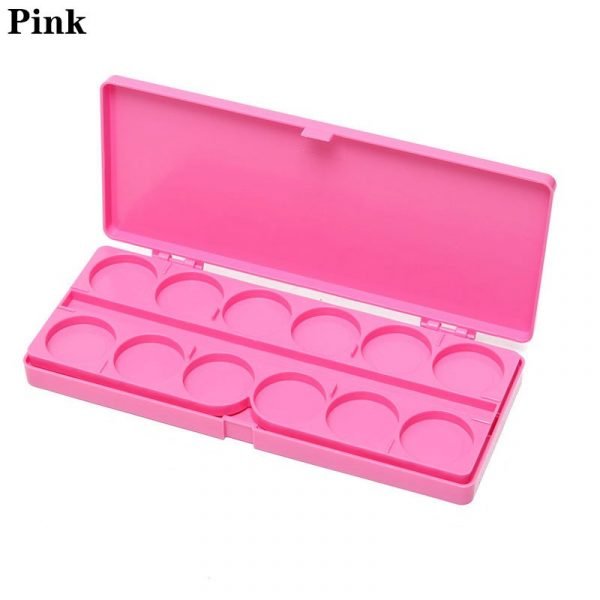 24 Grids Two Layers Nail Art Color Paint Palette-pink