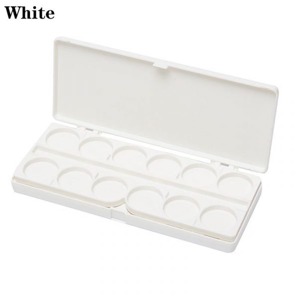 24 Grids Two Layers Nail Art Color Paint Palette-white