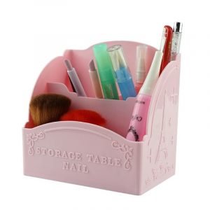 3 Cells Nail Tools Storage Box Organizer Nail Art Brush Display Shelf Holder