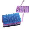 5 Grids Acrylic Rectangle Shape Nail Art Brush Holder Stand Rest Tools-1