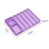 5 Grids Acrylic Rectangle Shape Nail Art Brush Holder Stand Rest Tools-size