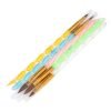 5PCS 2-Ways Acrylic Nail Art Brushes With Acrylic Cuticle Pusher End-7