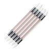 5PCS Double Heads Nail Art Silicone Sculpture Pen With Glitter Acrylic Handle
