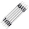 5PCS Double Heads Nail Art Silicone Sculpture Pen With Glitter Acrylic Handle-2