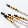 5PCS Marble Pattern Handle Nail Art Black Silicone Sculpture Pen-4