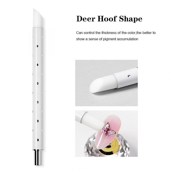 5PCS Nail Art Emboss Carving Soft Silicone Pen Set-8