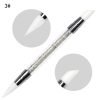 5PCS Short Type Double Heads Nail Art Silicone Sculpture Pen With Plastic Handle-10