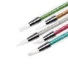 5PCS Short Type Double Heads Nail Art Silicone Sculpture Pen With Plastic Handle-3