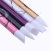 5PCS Soft Silicone Nail Art design Carving Craft Pen Brush Kit-2