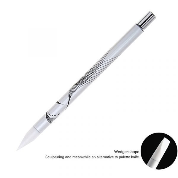 5PCS Soft Silicone Nail Art design Carving Craft Pen Brush Kit-8