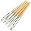 5PCS Wooden Handle Nail Art Silicone Sculpture Pen Set
