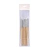 5PCS Wooden Handle Nail Art Silicone Sculpture Pen Set-6