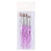 6PCS Acrylic Handle Multiple Sizes Acrylic Nail Art Brush-package