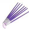 7PCS Purple Handle Nail Art Design Pen Painting Brush Set-6