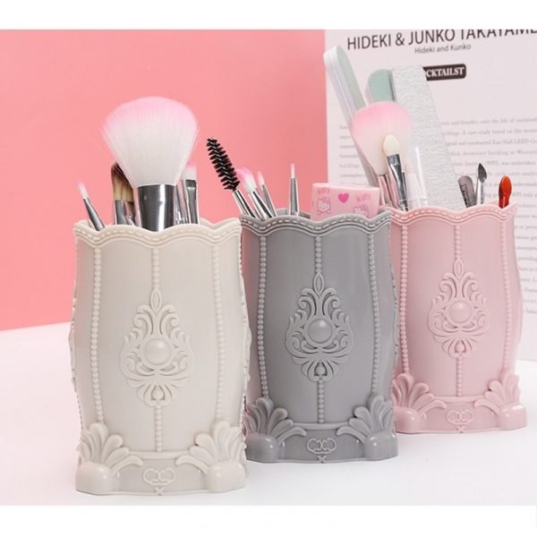 Antique Anaglyph Style Nail Art Brush Holder Nail Tools Storage Box-1