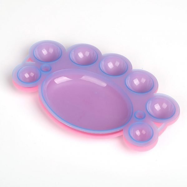 Bear Paw Shape Nail Color Mixing Palette Dish-1