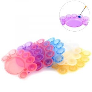 Bear Paw Shape Nail Color Mixing Palette Dish