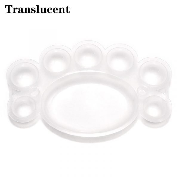 Bear Paw Shape Nail Color Mixing Palette Dish-8