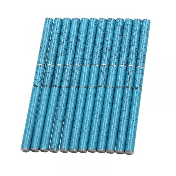 Dual End Nylon Hair Nail Art Drawing Brush Metal Handle Poly Gel Spatula 2 in 1 Nail Brush-3