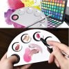 Four Shapes Stainless Steel Nail Art Makeup Color Palette