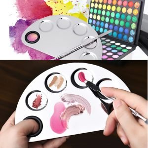 Four Shapes Stainless Steel Nail Art Makeup Color Palette