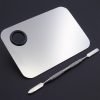 Four Shapes Stainless Steel Nail Art Makeup Color Palette-5