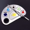 Four Shapes Stainless Steel Nail Art Makeup Color Palette-7