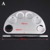 Four Shapes Stainless Steel Nail Art Makeup Color Palette-A