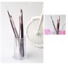Nail Art Brushes Round and Octangle Shape Mini Plastic Storage Holder-3