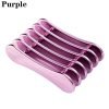 Plated 5 Grids Nail Art Brush holder Nail Salon Tools Brush Rack-purple