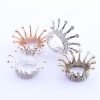 Retro Crown Style Nail Brush Rest Holder With Inlaid Rhinestone-4