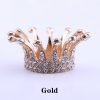 Retro Crown Style Nail Brush Rest Holder With Inlaid Rhinestone-5