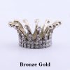 Retro Crown Style Nail Brush Rest Holder With Inlaid Rhinestone-7