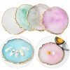Round Shape Resin Nail Art Color Mixing Palette And Artwork Display Board