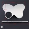 Small Size Five Shapes Stainless Steel Nail Art Makeup Color Palette-H