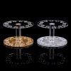 Thin Type Acrylic Round and Heart Shape 12 Holes Nail Brush Holder Stand-8