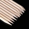 100Pcs Nail Art Design Manicure Wood Sticks Cuticle Pusher Remover Trimmer-2