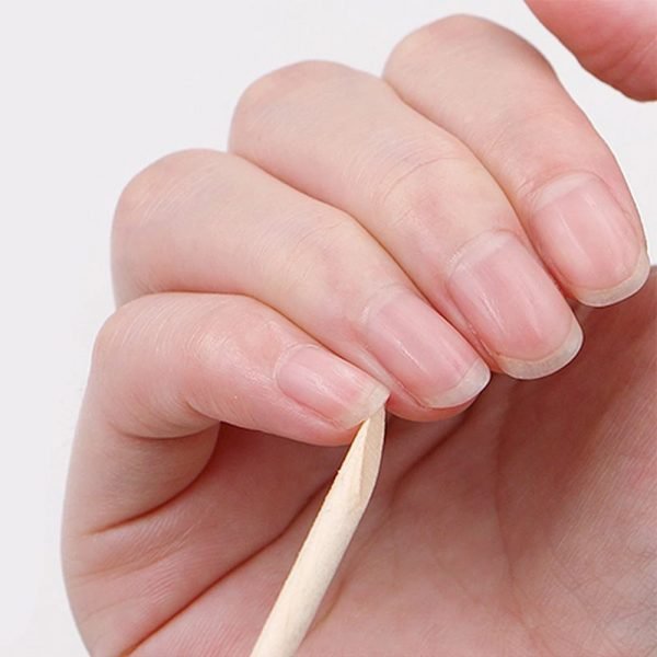 100Pcs Nail Art Design Manicure Wood Sticks Cuticle Pusher Remover Trimmer-4