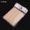 100Pcs Nail Art Design Manicure Wood Sticks Cuticle Pusher Remover Trimmer-8