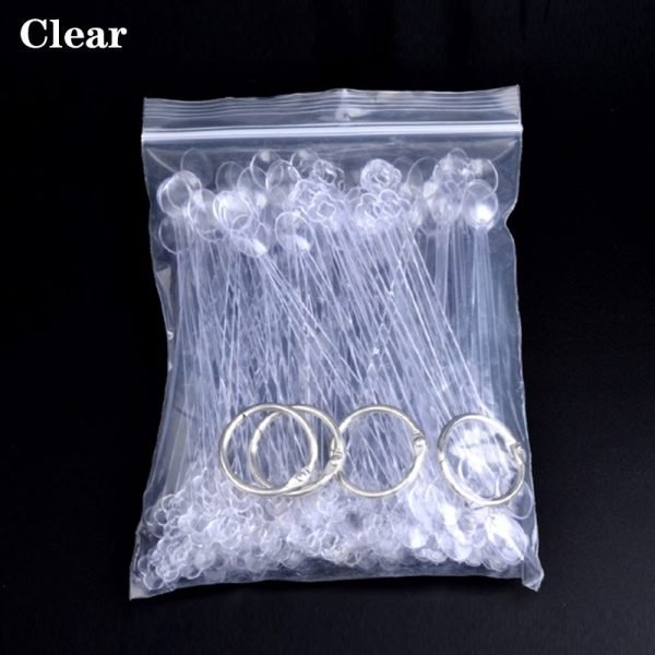 100Tips per Set Spoon Shape False Nail Art Color Chart Stick-10