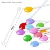 100Tips per Set Spoon Shape False Nail Art Color Chart Stick-4