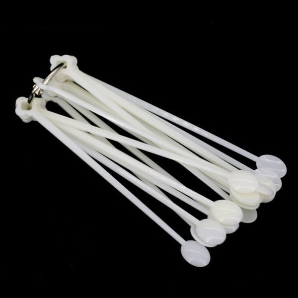 100Tips per Set Spoon Shape False Nail Art Color Chart Stick-5