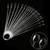 100Tips per Set Spoon Shape False Nail Art Color Chart Stick-7