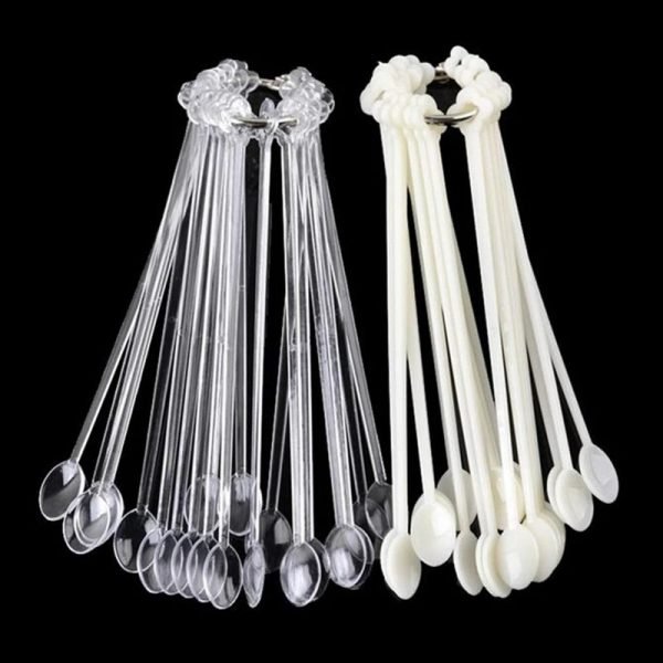 100Tips per Set Spoon Shape False Nail Art Color Chart Stick-8