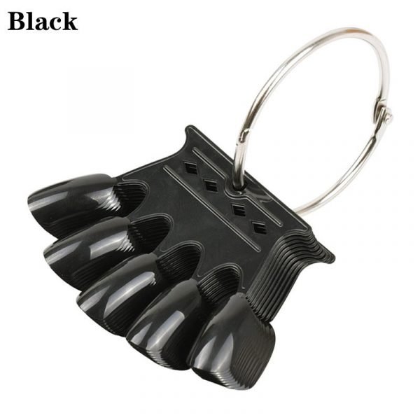 10PCS Crown Shape Nail Art Color Displaying Card With Ring-11