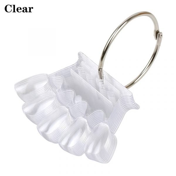 10PCS Crown Shape Nail Art Color Displaying Card With Ring-12