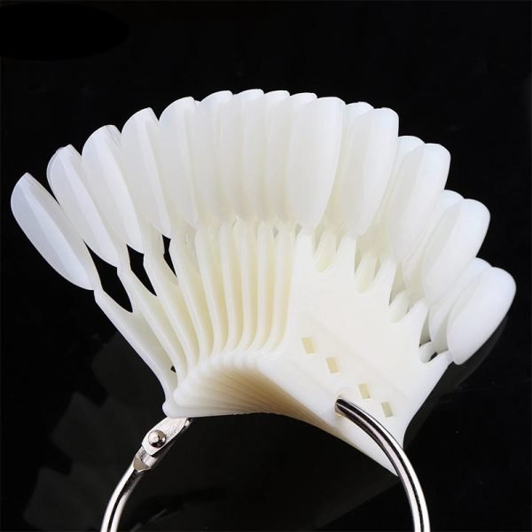 10PCS Crown Shape Nail Art Color Displaying Card With Ring-2